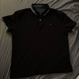 Black Tommy Hilfiger Polo